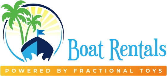 Paradise Boat Rentals logo, Powered by Fractional Toys